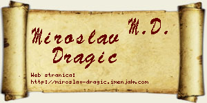 Miroslav Dragić vizit kartica